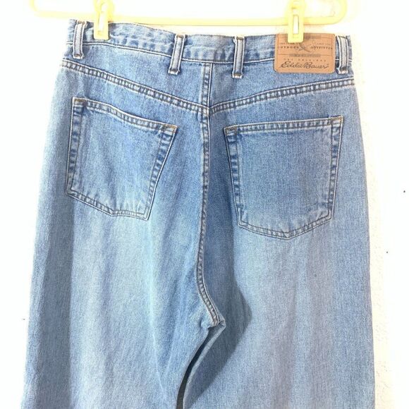 Eddie Bauer Light Wash Sz 14 High Waist Mom Jeans - Picture 6 of 10